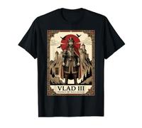 Vlad III Prince de Valachie Gothique Halloween Art Effrayant T-Shirt Graphique avec Valeur