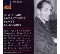 Vladimir Horowitz plays Scriabin
