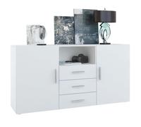 Vladon Buffet Commode Skadu en Blanc mat - Blanc mat