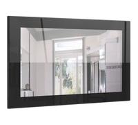 Vladon LIMA Miroir mural - Noir haute brillance - 89 cm