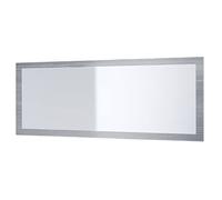 Vladon Miroir Lima, Miroir Mural avec Cadre de Style Moderne, Blanc Haute Brillance (139 x 55 cm)