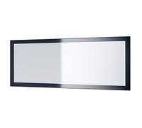 Vladon Miroir Lima, Miroir Mural avec Cadre de Style Moderne, Blanc Haute Brillance (139 x 55 cm)