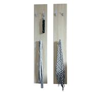 Vladon Panneau mural 140, Panneau de porte-manteau comprenant 2 panneaux, Chêne brut (24 x 140 x 2 cm chacun)