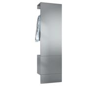 Vladon Penderie Carlton Set 5, Meuble d’entrée Comprenant 1 Panneau Porte-Manteau avec Porte intégrée et 1 Tringle, Anthracite Mat/Graphite satiné Mat (52 x 193 x 35 cm)