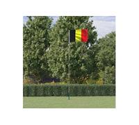 Vlag met vlaggenmast BelgiÃ« 5,55 m aluminium3147117