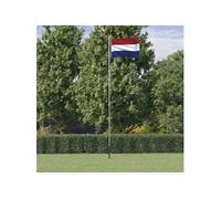 Vlag met vlaggenmast Nederland 6,23 m aluminium3147086