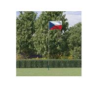 Vlag met vlaggenmast TsjechiÃ« 5,55 m aluminium3147139