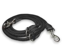 VlaMiTex D3 Laisse Mains Libres réglable pour Chien en Nylon avec Anneaux toriques renforcés en Cuir | 4 Tailles : 200/250/300/350 cm | Ø 2 mm ou Ø 4 mm (Ø 4 mm - 250 cm)