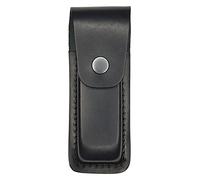 VlaMiTex Etui pour Couteau Pliant Couteau Multifunction Porte Outils en Cuir Noir (12,5 x 3,5 x 2,2 cm - M26)