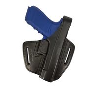 VlaMiTex OWB Holster en Cuir pour Glock 17 19 22 23 25 31 32 34 35 37 (B37 - Mod. 17/22 / 31)