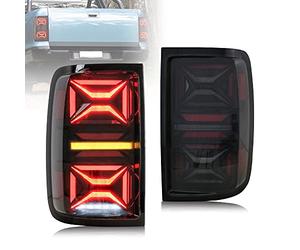 VLAND 3D LED Feux Arrière compatibles pour V-W Amarok Pickup TDI TSI 2010-2020, Feux Arrière avec clignotant séquentiel ambre, feux de recul et antibrouillard personnalisés