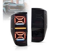 VLAND 3D LED Feux arrière pour Fo-rd Ranger T6 PX pickup trucks 2012-2021 Ranger Wildtrak & Ranger Raptor XL,XLT,Limited, Feu arrière avec clignotant dynamique, Pas de fonction antibrouillard