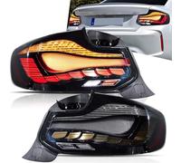 VLAND Feux arrière pour BMW Série 2 F22 F23 M2 F87 2014-2021 Factory Halogen/LED First Generation, style écailles de dragon fumé