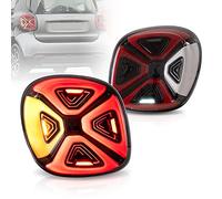VLAND LED Feux arrière pour Smart fortwo forfour MkIII 453 2014-2021 Feu arrière, avec feu de circulation dynamique pour tunnel, avec feu de recul et antibrouillard, rouge clair