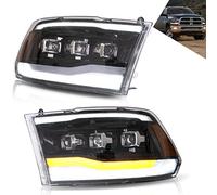 VLAND Phare LED compatible avec RAM 1500/2500/3500 2009-2018 RAM Classic 2019-2021 Phare, projecteur/transparent