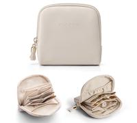 Vlando - Boîte à bijoux de voyage, pochette à bijoux avec franges, étui de voyage à 6 couches pour femmes et filles, porte-monnaie, étui à bijoux de voyage en similicuir, pour boucles d'oreilles