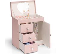Vlando Boîte à bijoux musicale pour fille, grand enfant, avec ballerine, pour anniversaire, décoration de chambre à coucher, cadeau pour filles et enfants