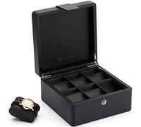 Vlando Boîte à montres pour homme, boîte de rangement et présentation en similicuir pour 6 montres, organisateur de collection, 6 compartiments pour montres