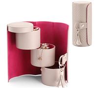 vlando Dutch Design Voyage bagages sac de voyage Bijoux Compartiment Beauty Case avec 3 Fäche pour bijoux.