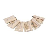 Vlando Lot de 6 sacs à bijoux de voyage en velours transparent avec poches à fermeture éclair pour femme et fille