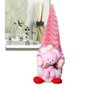 Vlanetine's Day - Poupée rose remplie de Mr et Mrs Valentine - Décoration de table romantique - Jolie poupée en peluche pour petite amie et femme