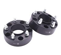 VLAOSCHI Lot de 2 adaptateurs de roue centrés 5 x 120 à 5 x 4,5 mm forgés noirs 5 cm 14 x 1,5 goujons compatibles avec Honda-Acura-Tesla jante 5 x 120 à 5 x 114,3 pour Odyssey Pilot, 2012+ Model S