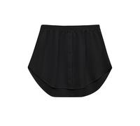 Vlazom Extensions de Chemise Femme avec Boutons Réglable Jupe Chemise Extender pour Pull Veste Manteau Mini Jupon，Noir，L