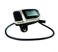 VLCD6 Écran LCD pour moteur d'entraînement avec connecteur mâle 6 broches, indicateur de vitesse et de batterie, IPX6 résistant à l'eau, noir + argent