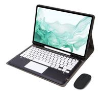 VLEAQC Étui Clavier pour Galaxy Tab S10FE+ 13,1″ 2025, Clavier Bluetooth Amovible avec Pavé Tactile, Souris sans Fil, Coque Protectrice Mince, Compatible SM-X620/X626,Noir