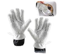 Vlecexs 1 Paire Gant Longs Casseroles Gant Fil Argent Doublure Gants Caoutchouc Réutilisables Nettoyage Vaisselle Bols Gants Protection Thermique Imperméables Grasse Cuisine Ménage Restauration