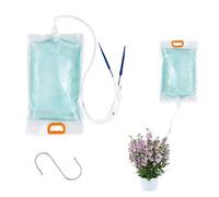 Vlecexs 3,5L Sac Darrosage Automatique Système Kit Irrigation Goutte à Goutte Dispositifs Arrosage Automatic Drip Irrigation 1 Mètre Tuyau 2 Réglables Economie Eau Plantes Intérieur Extérieur