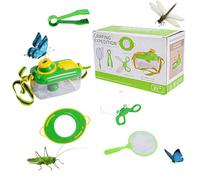 Vlecexs 5 Pièces Exploration Plein Air Jouet Ensemble Attrape Insecte Enfants Jouet Exterieur 3 4 5 6 7 Ans Jouet Educatif Explorateur Exploration Extérieu Observant Boite Loupe Insecte