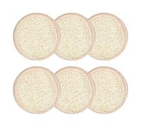 Vlecexs 6Pcs Luffa Eponge Exfoliant Sponge Soins Visage Soins Corps Hommes Femmes Brosse Éponge Nettoyage Profondeur Maquillage Peeling Spa Gommage exfoliant en luffa Naturel