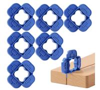 Vlecexs Entretoises pour Lames de Terrasse, 6 Pièces d'entretoises pour Joints de Terrasse, Entretoises de Pont avec 4 épaisseurs, pour Pelouse Garage Jardin Cour Cave Balcon Parc Abri de Jardin, Bleu