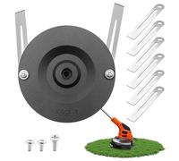 Vlecexs Lames de Rechange pour Coupe-Bordure, 6Pcs Lames Métal Coupe Bordure pour Einhell, Lame Tondeuse à Gazon Universelle, Remplacement des Lames de Strimmer d'Herbe