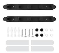 Vlecexs Lot de 2 crochets muraux adhésifs pour salle de bain, Crochet Adhésif Mural Avec 5 Crochets, pour chambre à coucher, salon, porte