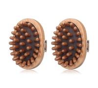 Vlecexs Massage Brosse Soins de La Tête Modélisation Corps Masseur Cuir Chevelu Perte Douleur Cou Dos Jambes Outils Acupression Méridiennes 2 Pcs