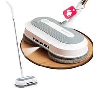 Vlectro Cordless Electric Mop - Balai Serpillère Sans Fil, Tête 180°/90°, Réservoir d’Eau & Spray, LED Lumière, Serpillière pour Parquet, Carrelage et Sols Durs