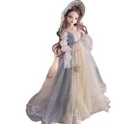 VLEYAN Poupée BJD peinte à la main - Style pastoral nordique - Corps en PVC avec 31 articulations mobiles - Pour enfants de 15 ans et plus - Décorations de bureau et murales (maquillage fait à la main