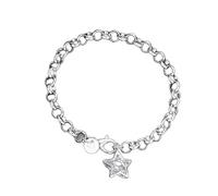 VlHpnpe À breloques étoile, chaîne en alliage argenté, bijoux de | Bijoux de poignet à breloque étoile à cinq branches pour un quotidien et des tenues de tous les jours, des