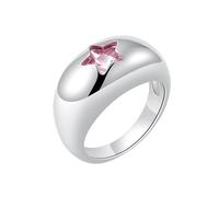 VlHpnpe Bague tendance pour couple avec étoile en oxyde de zirconium - Texture cuivre - Convient pour les jeunes femmes et les couples, A, Comme décrit, Comme décrit.
