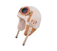 VlHpnpe Chapeau pour Tout-Petits en Peluche épaisse, Beige