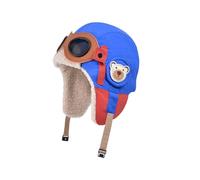 VlHpnpe Chapeau pour Tout-Petits en Peluche épaisse, Royal Blue