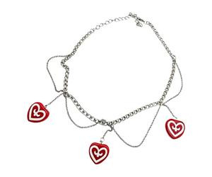 VlHpnpe Collier à pampilles en forme de cœur simple pour femme, collier de mode, accessoire de tradition culturelle