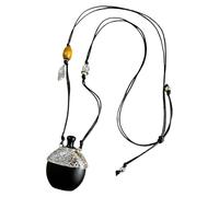 VlHpnpe Collier avec pendentif en bois dans de nouveaux designs chinois, portable et confortable à porter, bijoux en bois pour femme