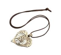 VlHpnpe Collier chaîne à breloques en forme de cœur à la mode, conception en alliage de Zn, association sans effort avec des tenues, du bureau collier de mode en soirée