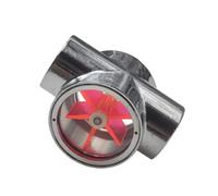 VlHpnpe Compteur de circuit de liquide de refroidissement avec rotor | Jauge de refroidissement avec affichage mécanique du liquide de refroidissement et ports