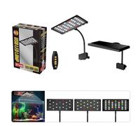 VlHpnpe Lampe LED rotative pour aquariums - 8 W - Alimentation USB - 3 modes d'éclairage - Fonction minuterie - Pour petits poissons et aquariums - Antirouille - Installation LED