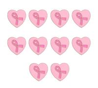 VlHpnpe Lot de 10 broches de sensibilisation en forme de ruban en métal avec fermoir à l'arrière, accessoires de bijoux pour décoration de vêtements