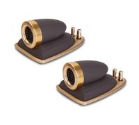 VlHpnpe Lot de 2 haut-parleurs professionnels 50 kHz bande passante pneumatique innovation fil argenté accessoires sonores super tweeter